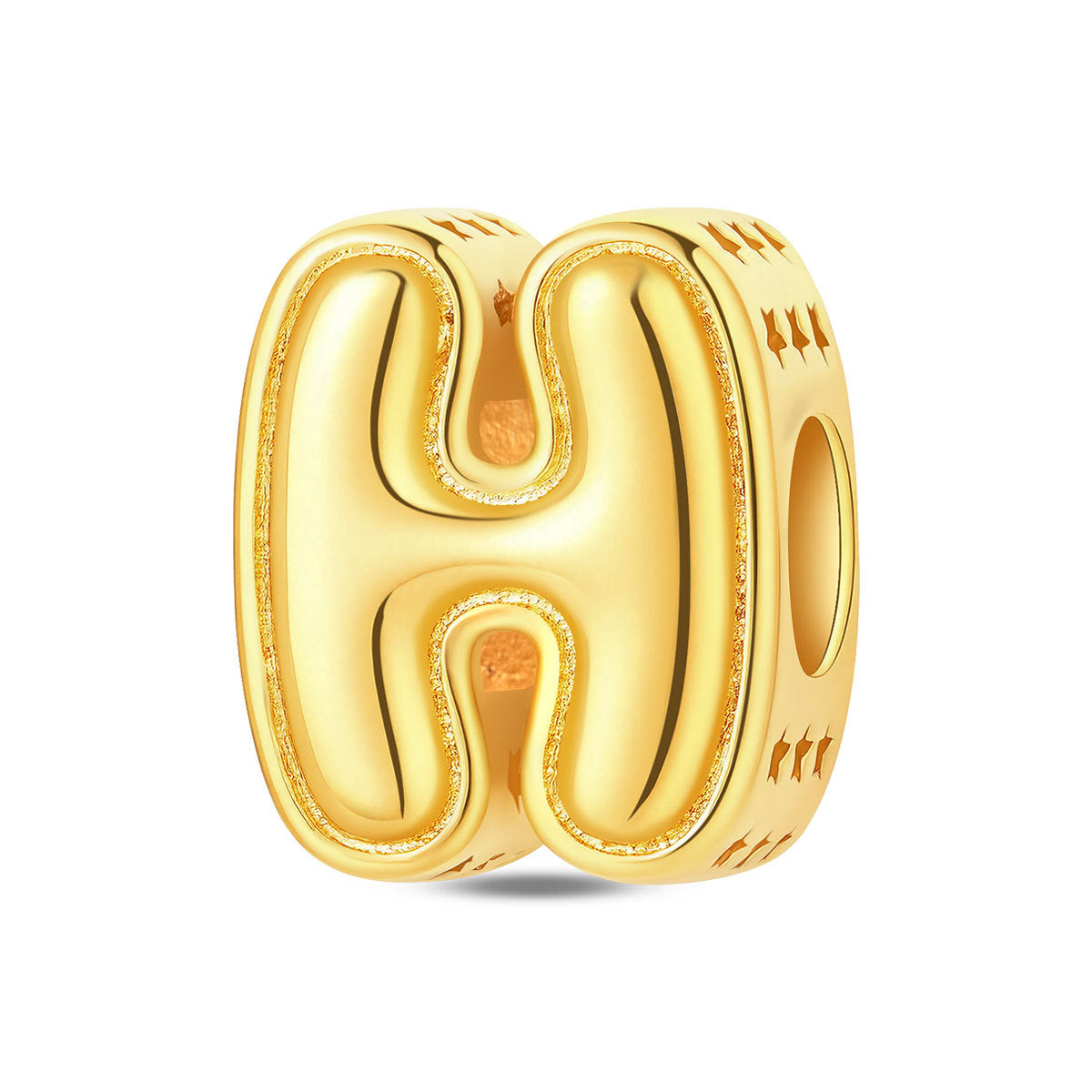 Gold-plated Copper DIY Bracelet Bead Accessories With English Letters
