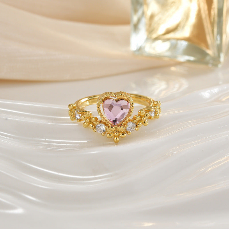 Sunshine Love Crown Light-Luxury Fashion Ring