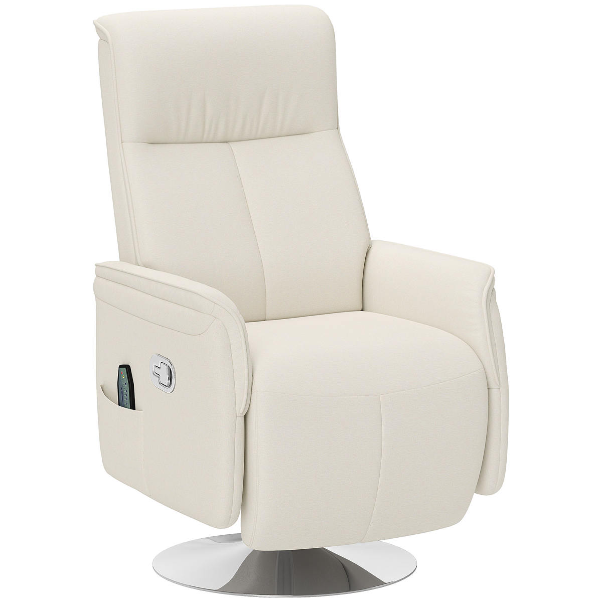 10-Point Massage Recliner Armchair - Cream