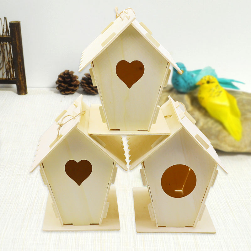 Birdhouse DIY House-style Home Decor House Ornament