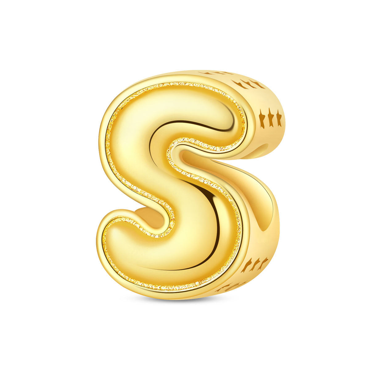 Gold-plated Copper DIY Bracelet Bead Accessories With English Letters