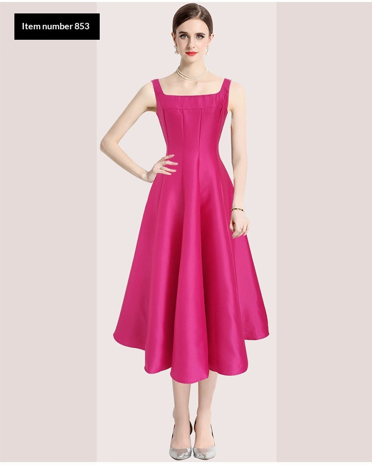 Womens Fashion Sexy Vintage Strap Dress