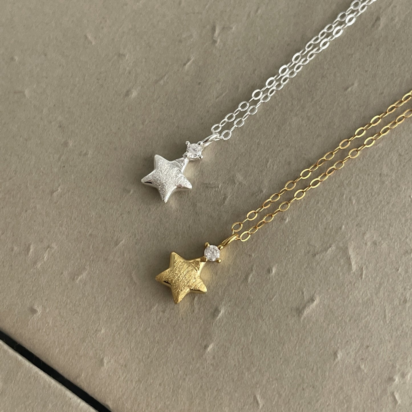 S925 Sterling Silver Korean Style Sparking Zirconium Brushed XINGX Necklace For Women