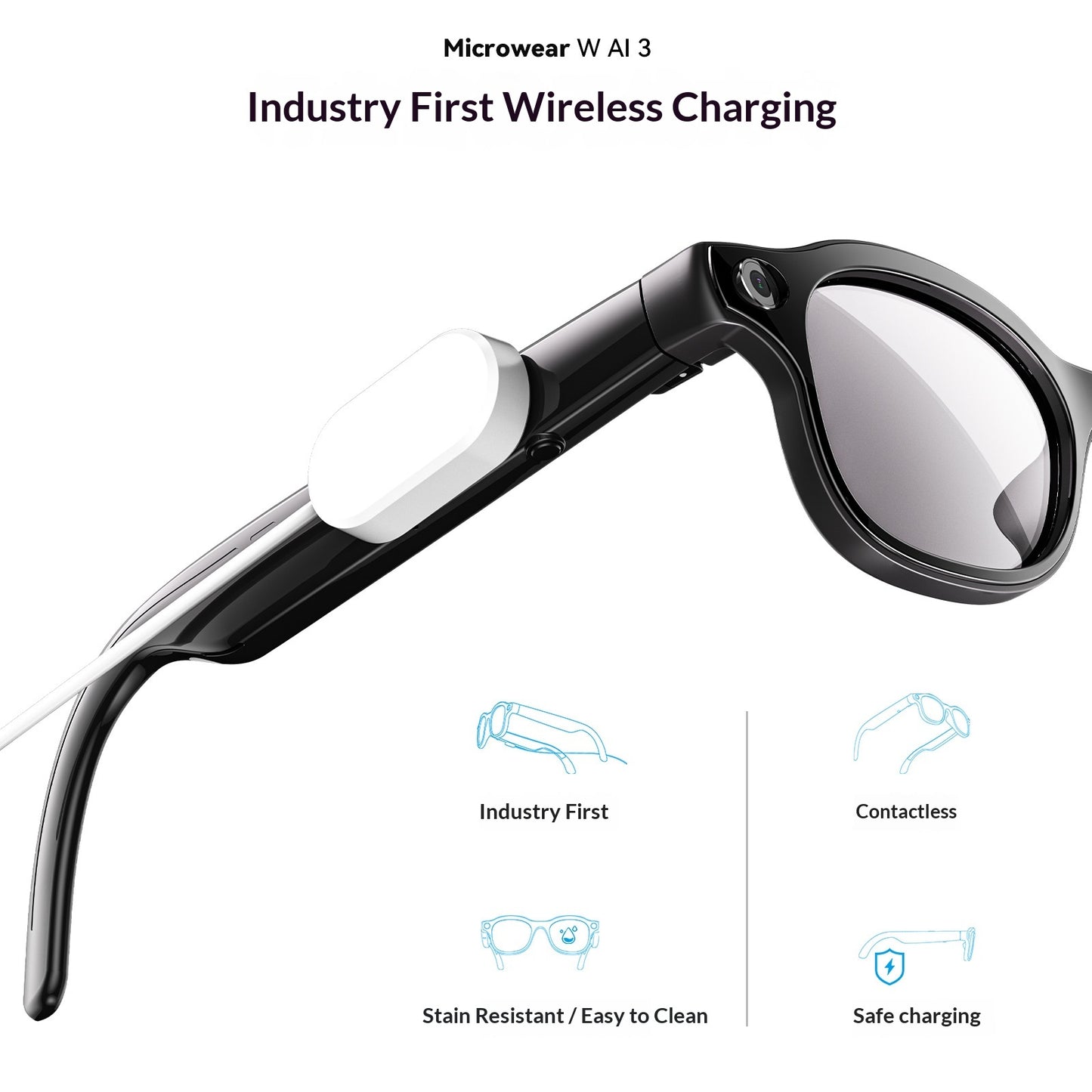AI Smart Glasses Bluetooth Calling Head-mounted