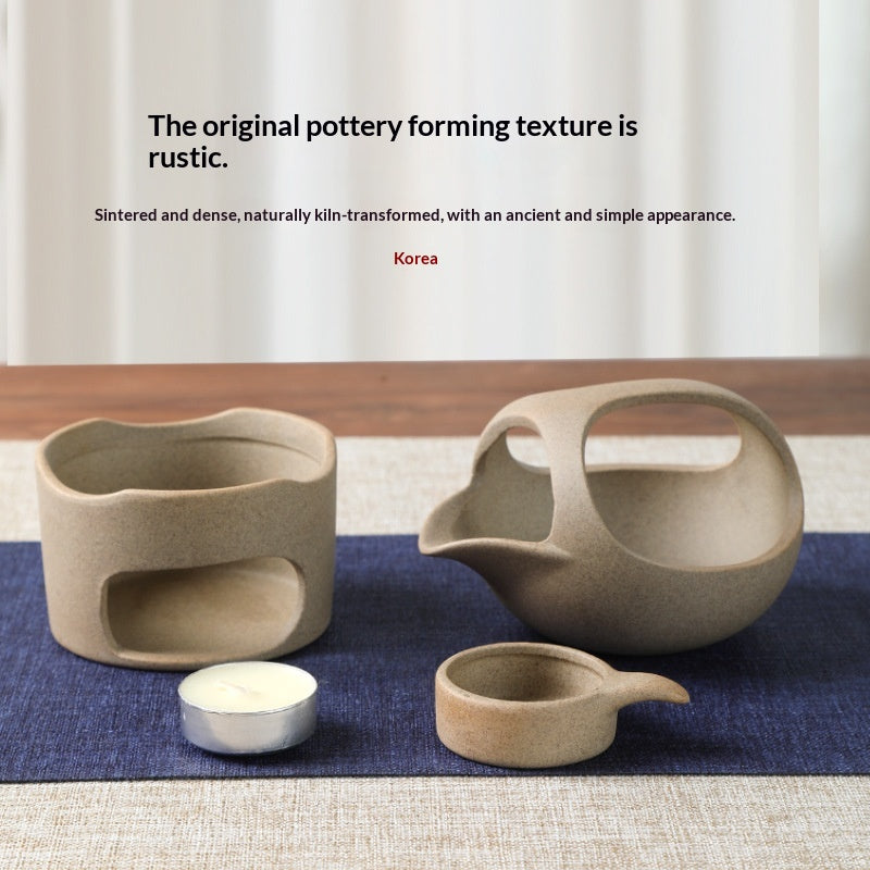 Coarse Ceramic Tea Stove Tea-Frying Device Tea Ceremony Accessories Small Household Tea-Frying Machine