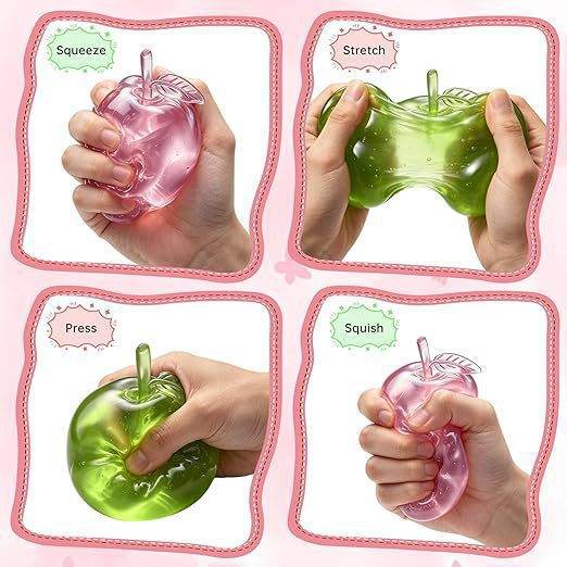 Soft Squeezable Stress Relief Toy Set - Fun Squishy Fidget Toys for Anxiety Release and Hand Exercise