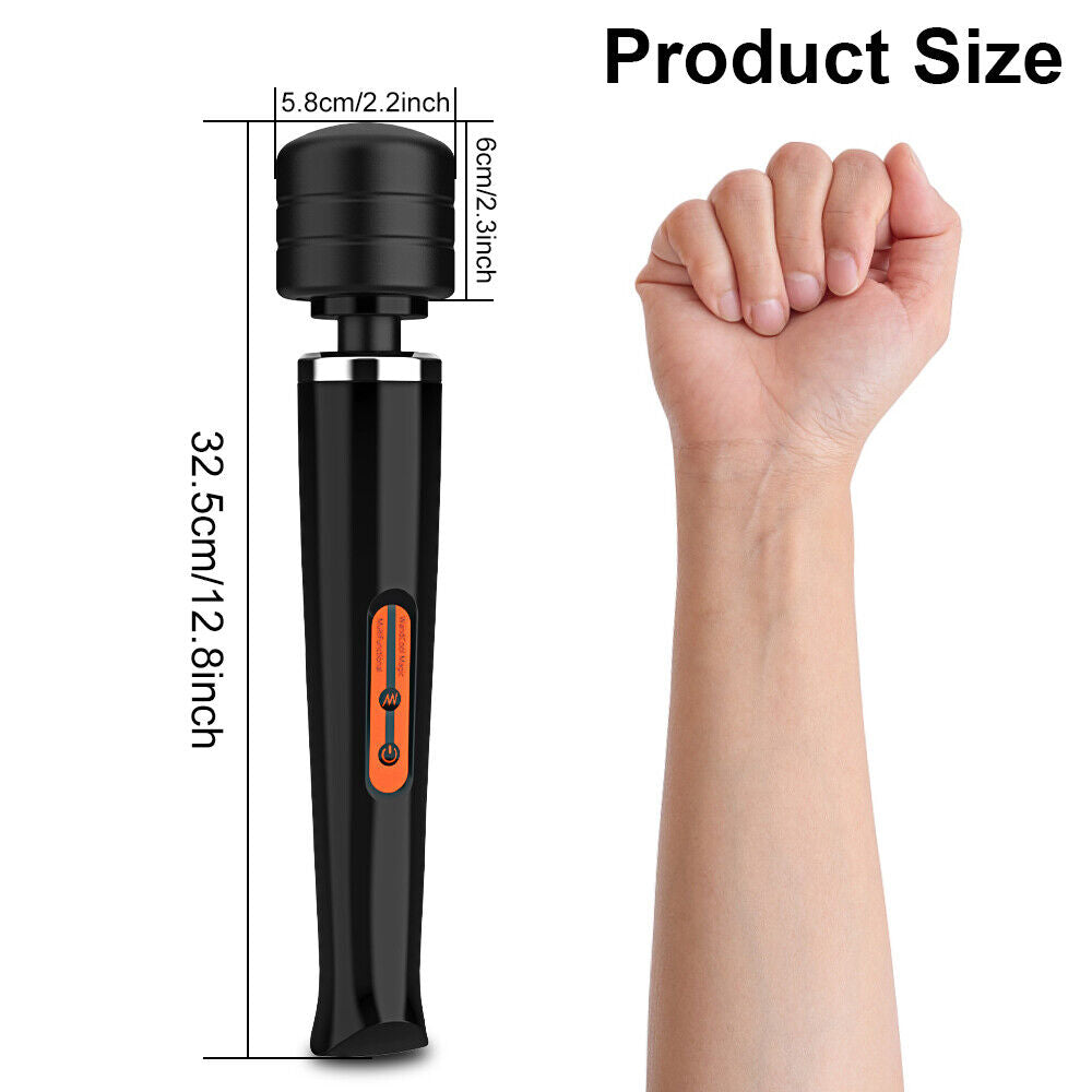 Body Wand Vibrating Massager USB Rechargeable 10 Modes Speed Pleasure Stick