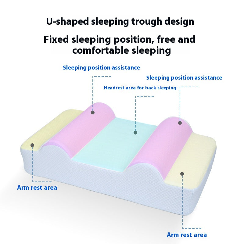 Beauty Pillow Side Sleeping Without Pressing Face Improve Sleeping Restore Pillow
