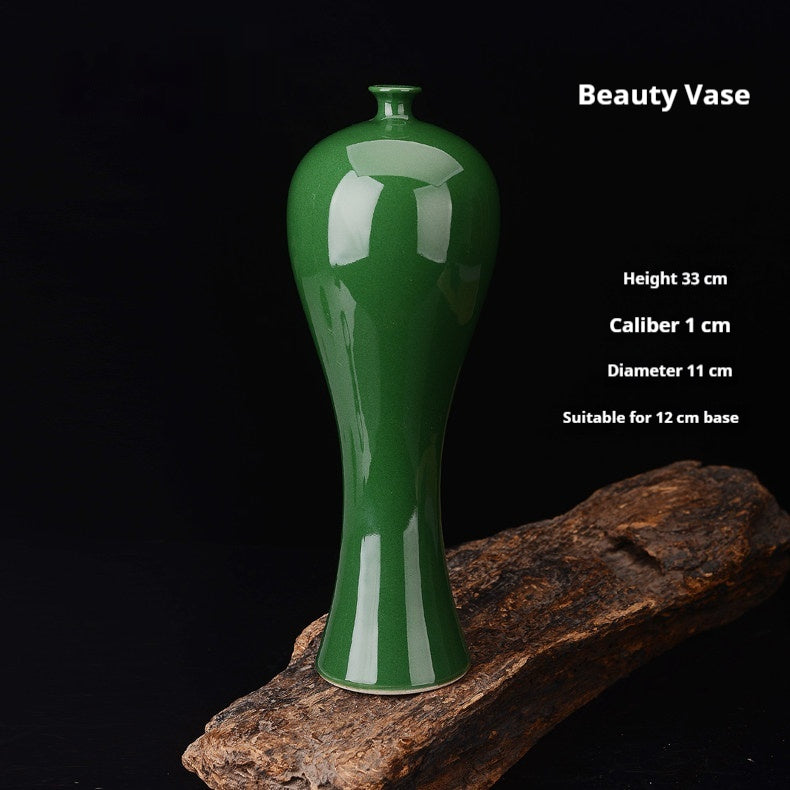 Home Decor Ceramic Color-Glazed Beauty Vase
