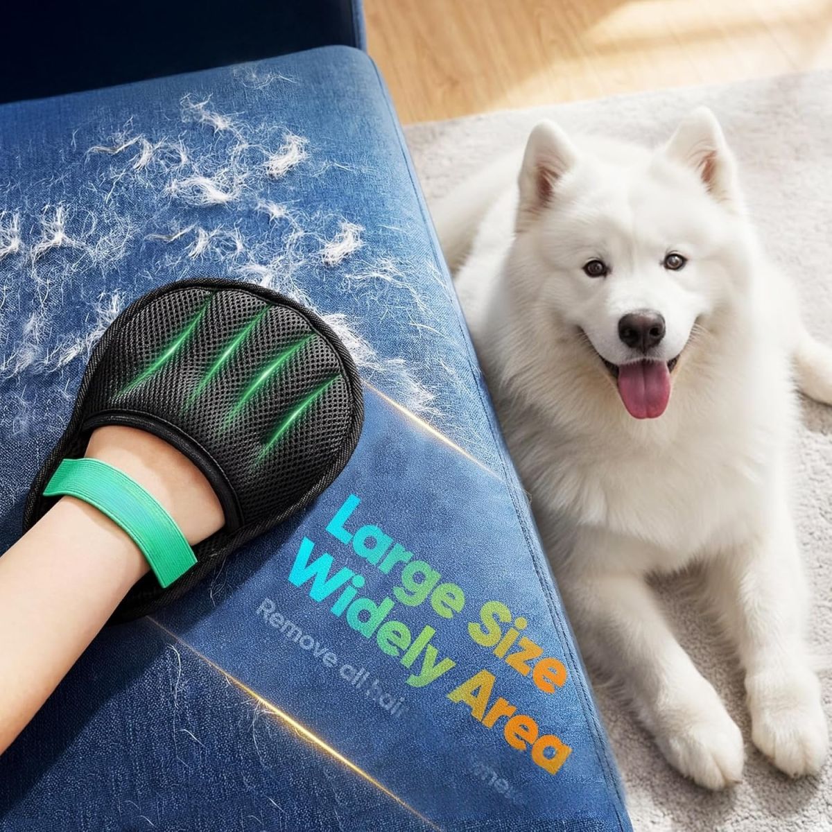 Pet Cat Hair Remover Static-Clay Glove