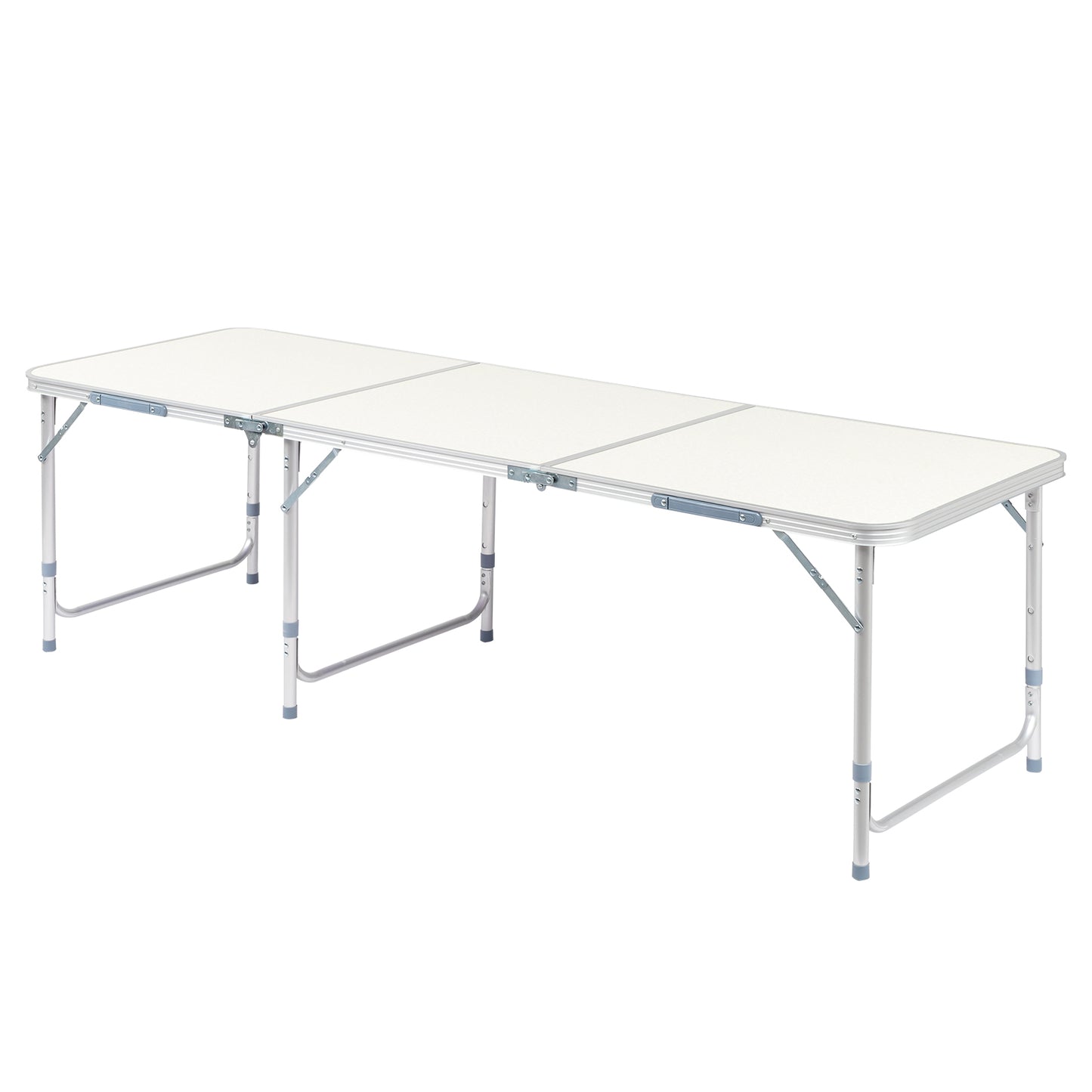 6ft 180-60cm Aluminum Alloy Folding Table Portable Foldable Desk For Camping Picnic BBQ Home Party