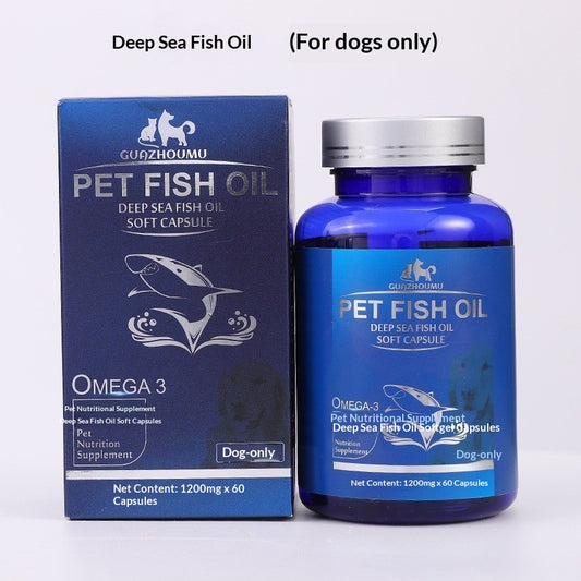 Pet Hair-Prevention Cod Liver Oil Dog Capsules