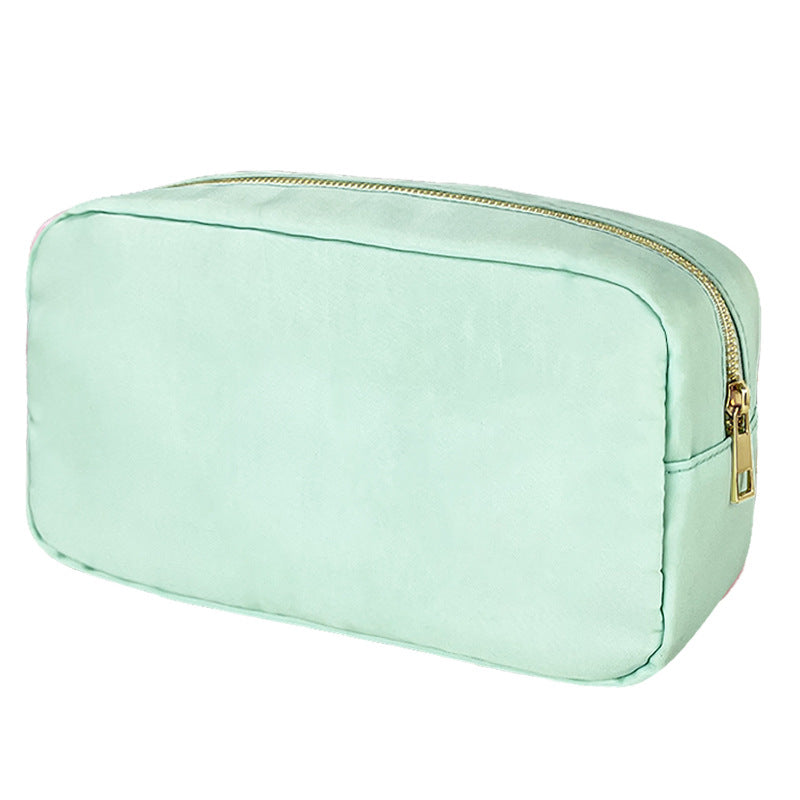 Fashionable Large Capacity Portable Zipper Waterproof Nylon Makeup Bag