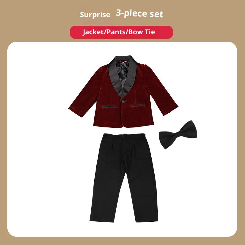 Children's Suit Korean Boy Flower Girl Celebration Dress