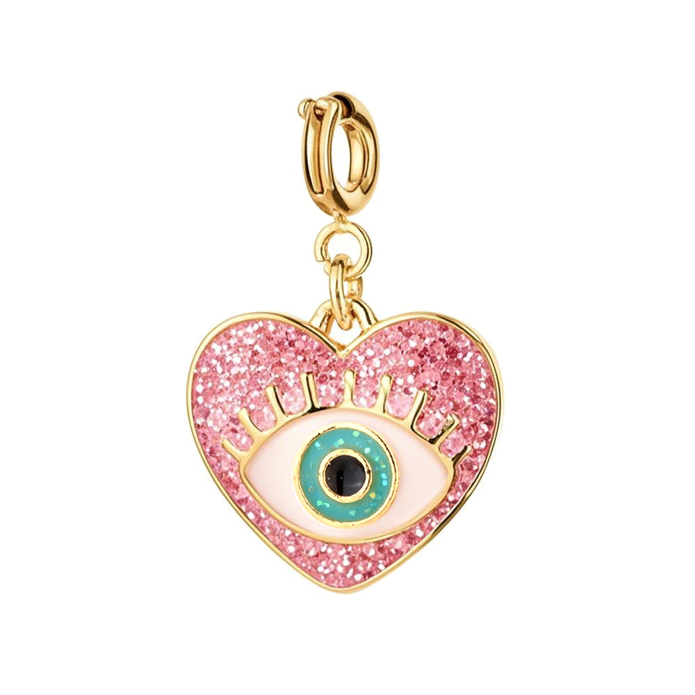 DIY Charm Accessories Alloy Key Pendant With Dripping