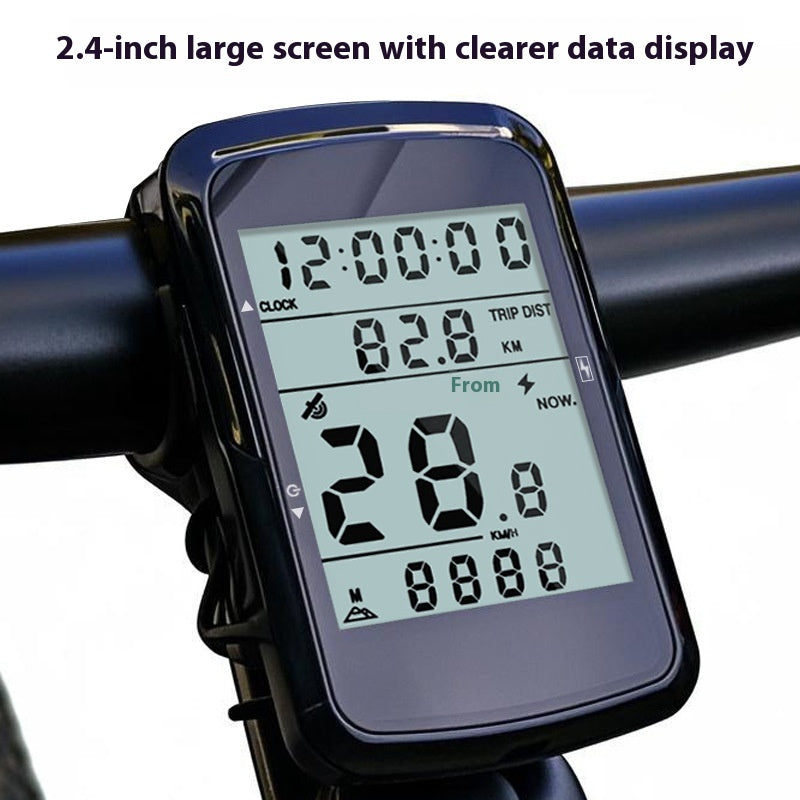 Mountain Bike Cycling Waterproof Wireless Charging Code Meter