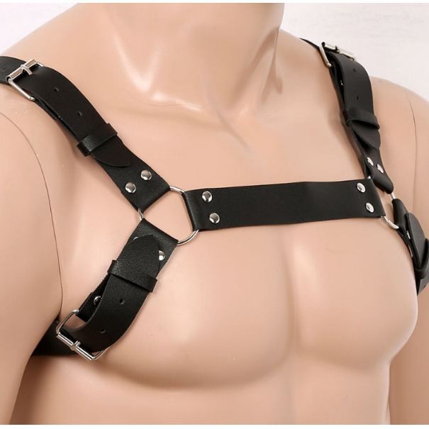 Fashion European And American Style Performance Street Shot Leather Men's Shoulder Strap Top Accessories