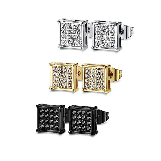 Korean-style Minimalist Chic Rhinestone Stud Earrings