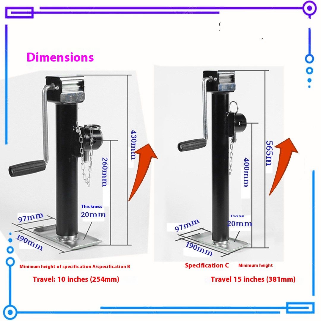 Jack Trailer Bracket Accessories
