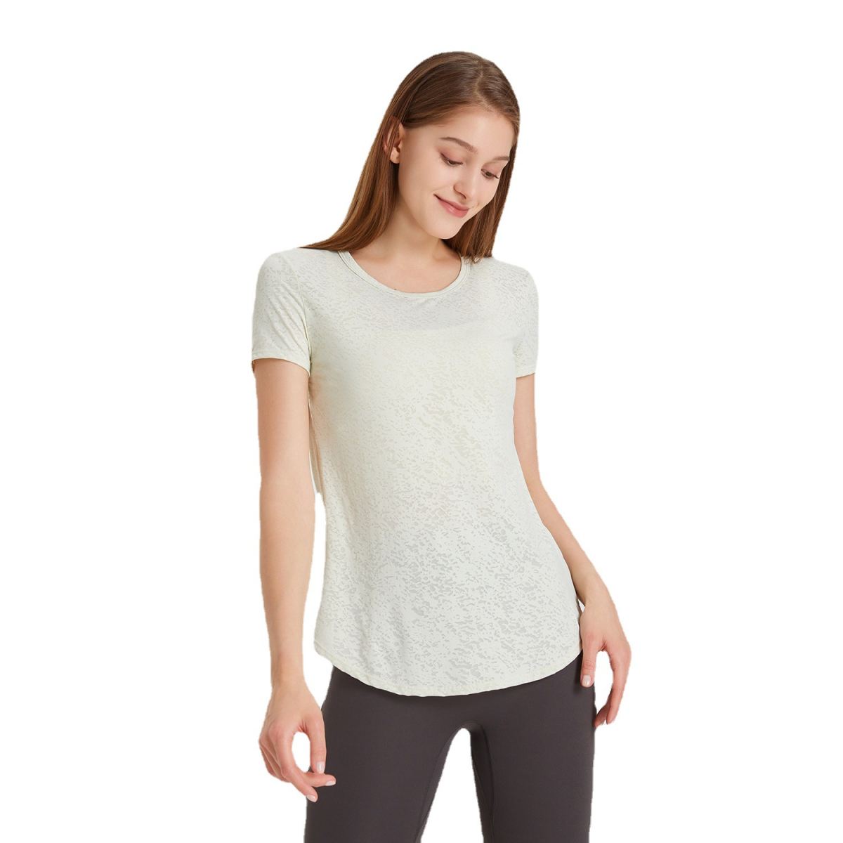 Snowflake Breathable Women's Casual Quick Drying Clothes Yoga Clothes Running Workout T-shirt