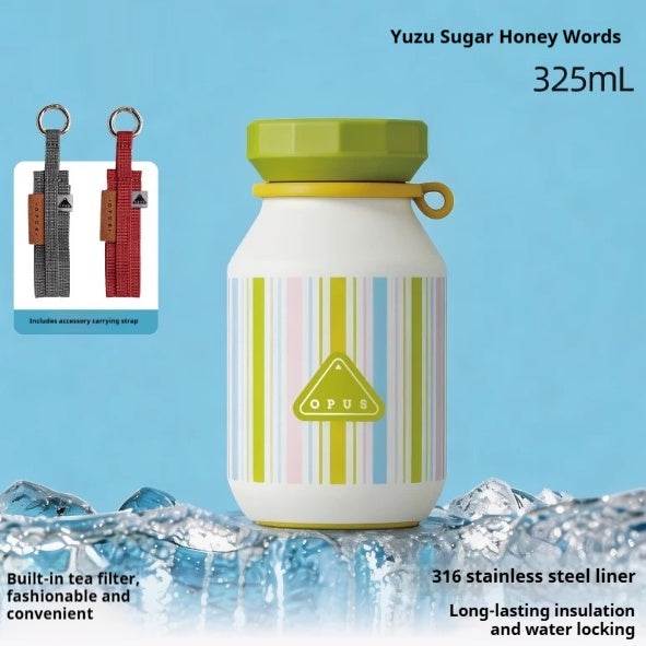 Outdoor Portable Tea-Brewing Couples Insulated Water Bottle