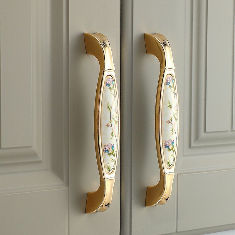 New Chinese-style Golden-patterned Classic Cabinet Handle