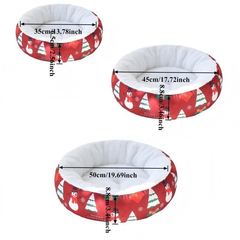 Christmas Mattresses For Pet Dogs And Cats, Warm Pet Beds, Kennel, Small And Medium-sized Dogs, Puppies And Kittens, And Extra Sizes For Sleeping