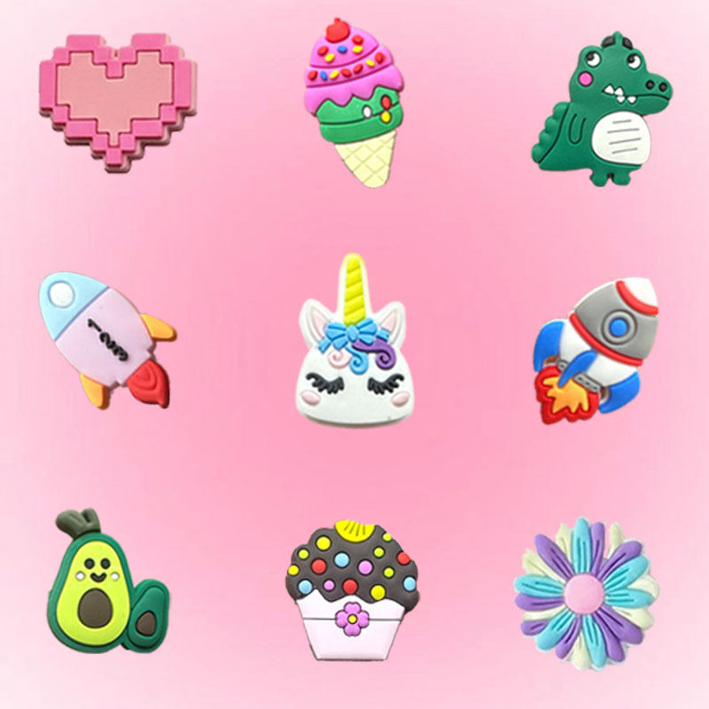 Colorful Fruit-shaped Hole Shoes Flowers Accessories