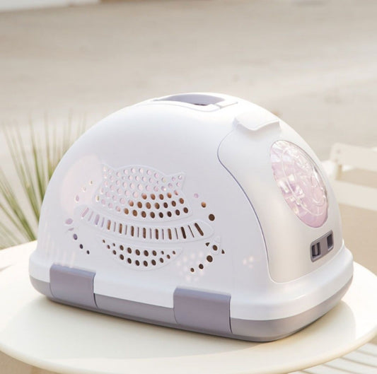 Pet Carrier Cat Cage Plastic Portable