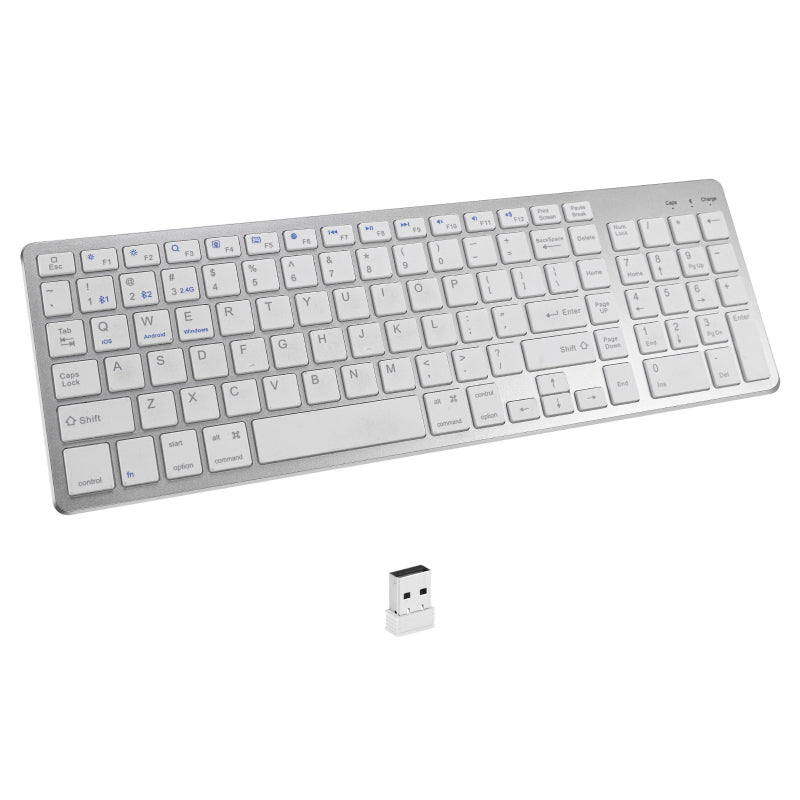 Charging Bluetooth Dual-mode Wireless Keyboard Two Zone Digital Mouse Set
