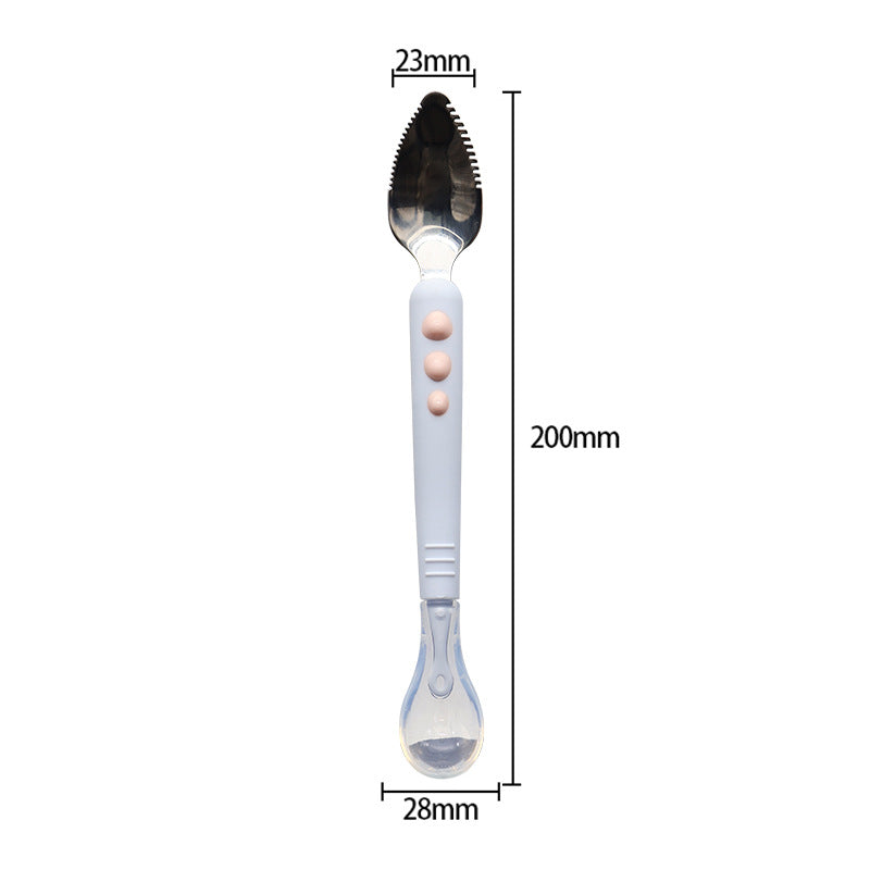 Stainless Steel, Food-grade Childrens Cutlery With Two Ends