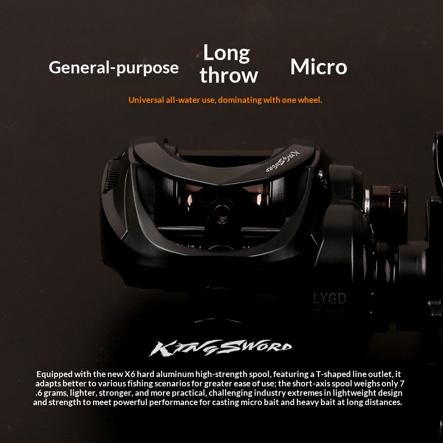 Ultra-light Carbon-fiber Main Body Long-cast Baitcasting Reel