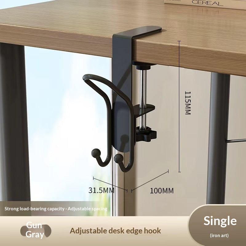 Wall-mounted Desk-side Storage Hook Drill-free And Movable