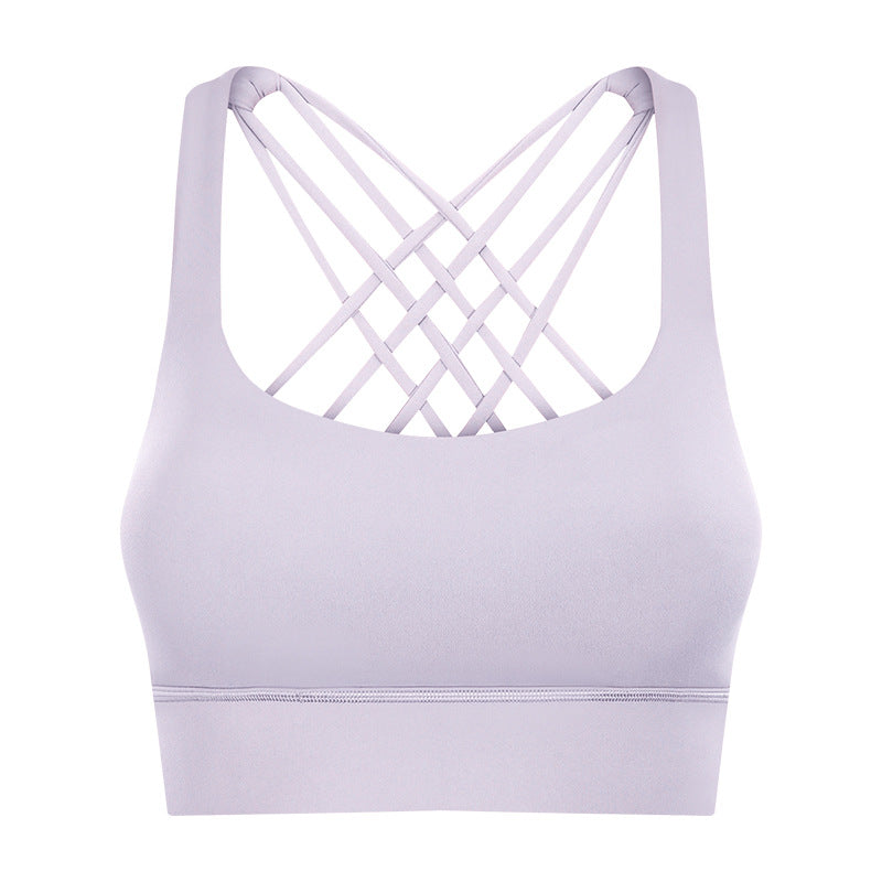 New Sports Underwear Women's Hem Widened Cross Beauty Back