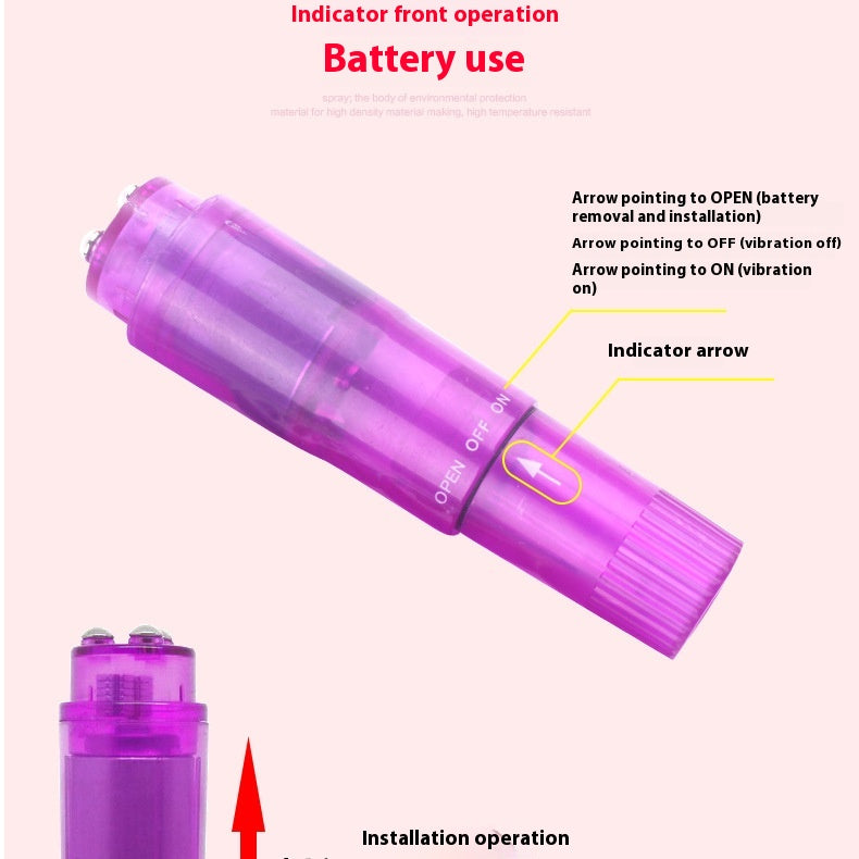 Mini Av Flashlight Beauty Vibration Massage Toy