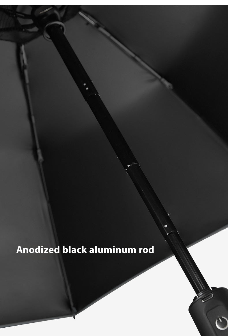 Cooling Folding Umbrella Advanced Sense Sunshade Charging Vinyl Sun Protective