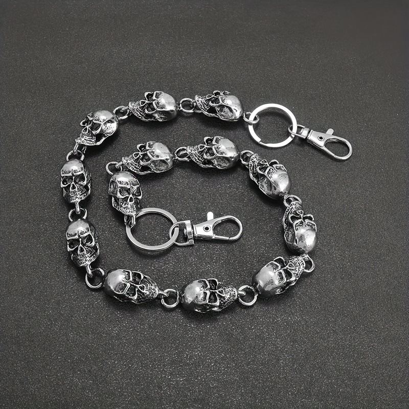 Metal Dark Skull Denim Accessories Backpack Connecting Shackle