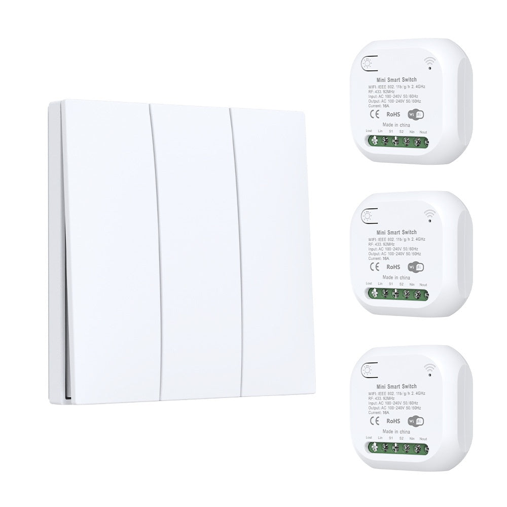 Wireless Smart Control Panel Featuring Self-powered, Wiring-free Design