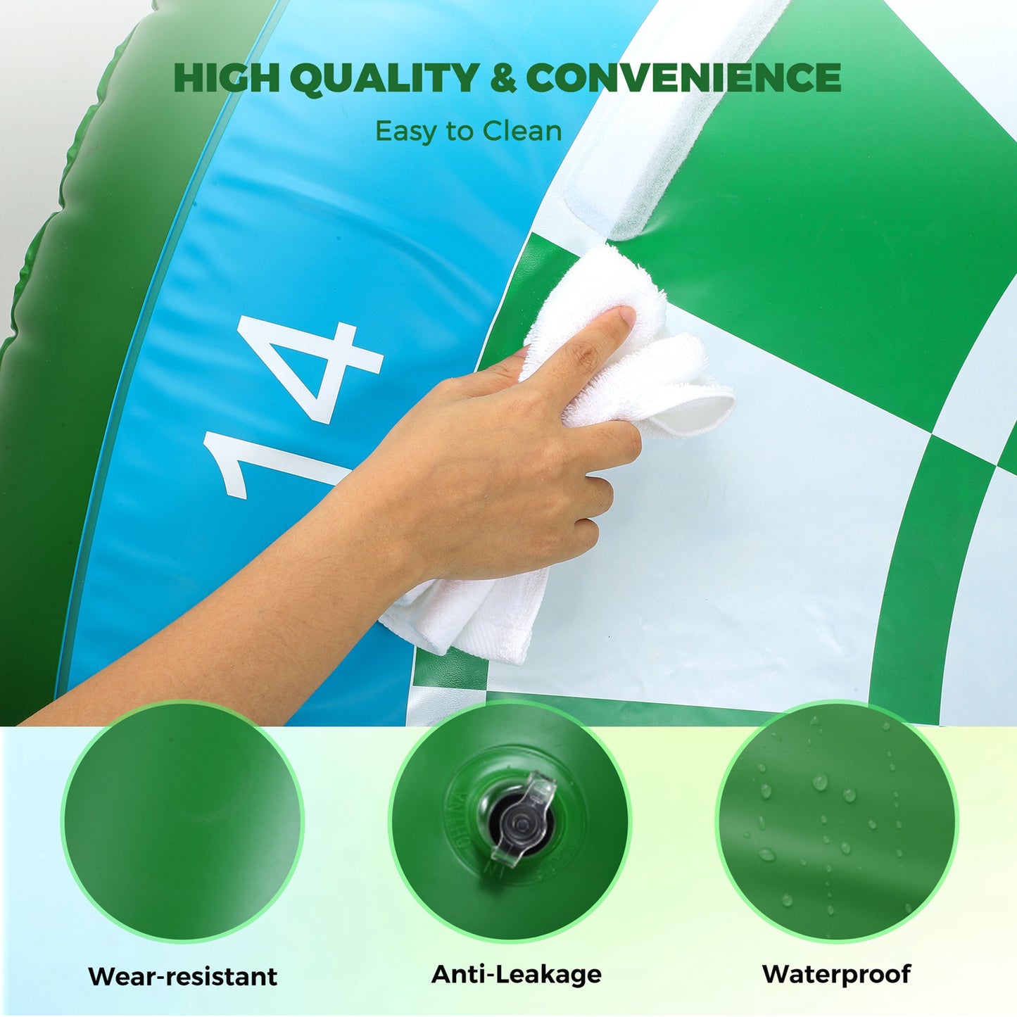 Golf Training Mat Green Anti Slip Anti Tearing 5x4ft Hitting Practice Turf Golf Mat For Indoor Outdoor Chipping Practice