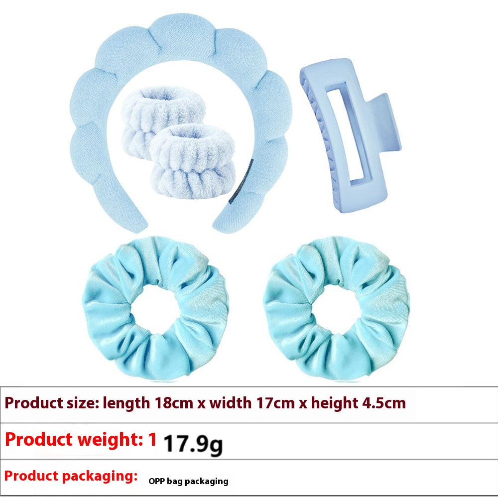 High Skull Top Makeup Bundle Leather Headband Suit