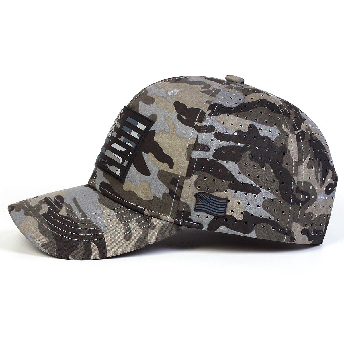Three-dimensional American Flag Printed Mesh Breathable Adjustable Trendy Fashion Baseball Cap Suitable For Outdoor Outings And Travels