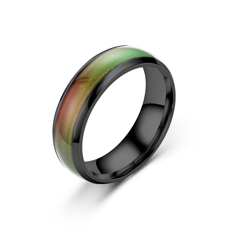 New Disgn Temperature Change Color Mood Ring Hot Sale Jewelry Smart Discolor Rings Best Gift For  Free Shipping