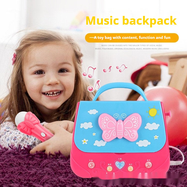 Music Backpack Belt Microphone Children's Musical Instrument Educational Toys