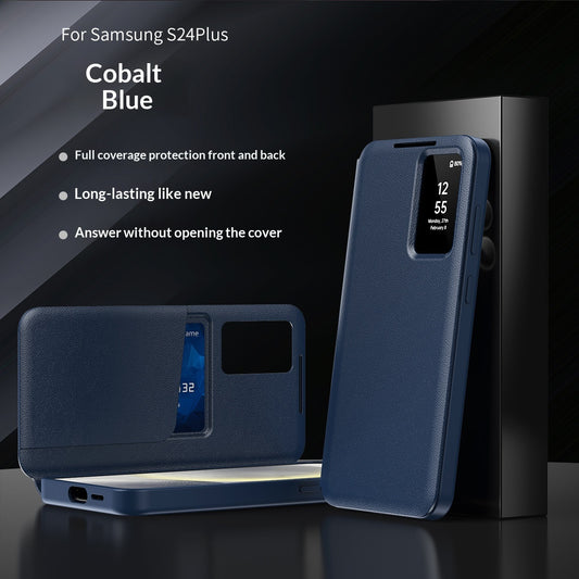 Smart Leather Case For S25 Ultra And S24 Ultra Smartphones