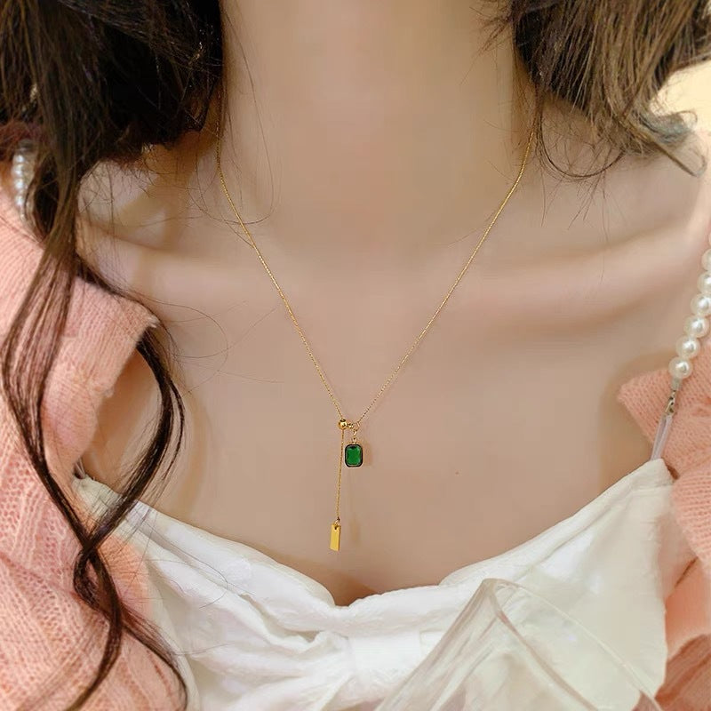 S925 Sterling Silver Pearl Necklace For Women, Niche Design, Light Luxury, High-End Feel, Non-Fading, Simple Clavicle Chain Accessories Wholesale