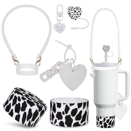 Water Bottle With Accessories Including A 3040-inch Handle And Straw