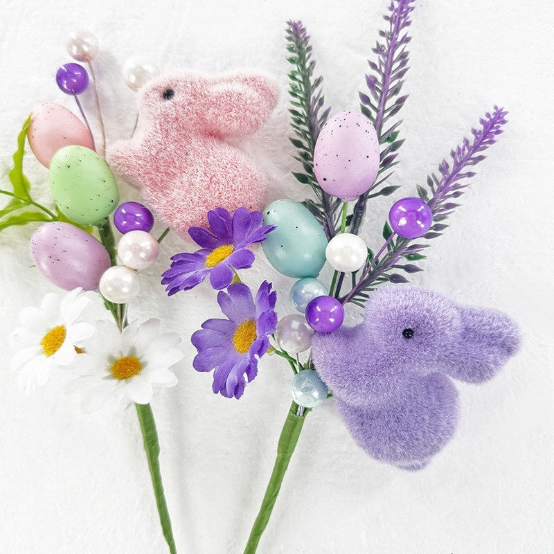 Easter Home Indoor Decor Artificial Foam Floral Arrangement Accessories