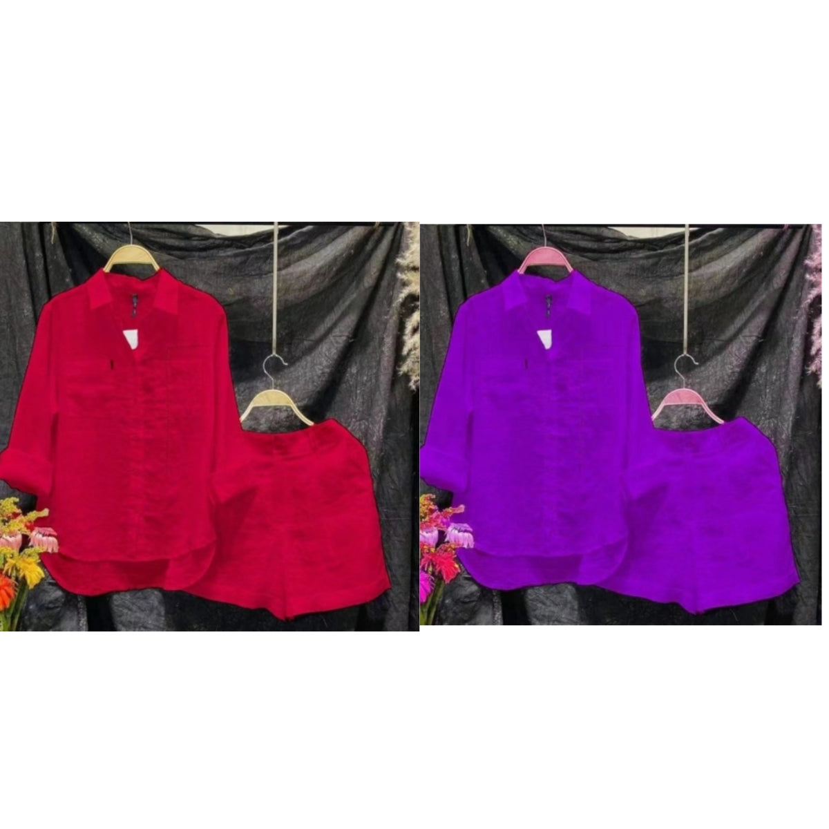 Fashion Solid Color Shirt Outfit