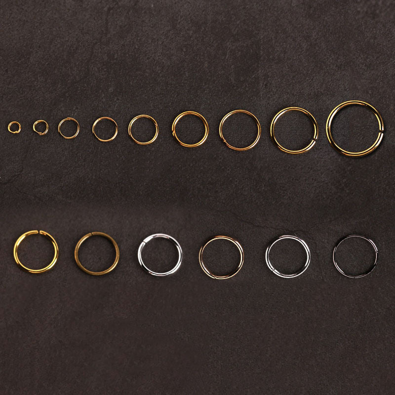 DIY Jewelry Single-loop Ring Earring Accessories
