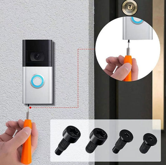 Applicable Smart Doorbell 1640 T6T15 Anti-theft Hardware Screws Plum Blossom Metal Accessories With Holes
